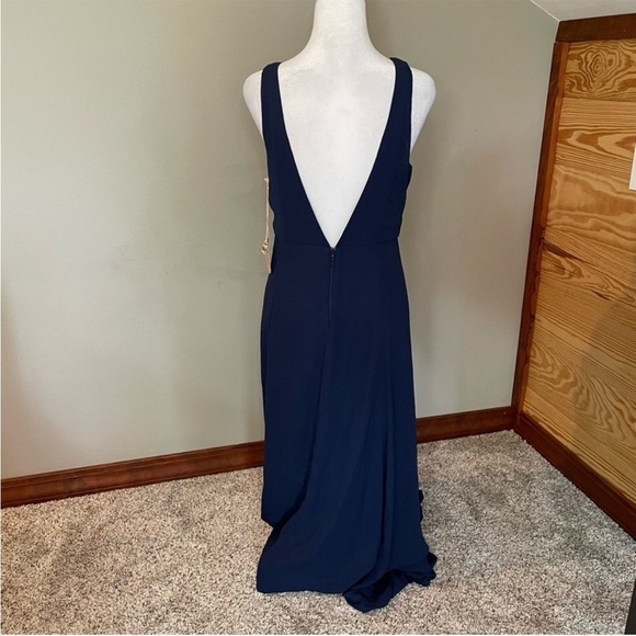 Show Me Your Mumu Jenn Maxi Dress in Rich Navy Crisp Large NWT - Picture 7 of 16